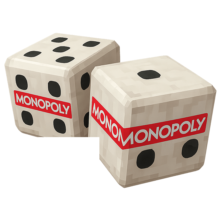 10 кубиков Монополии